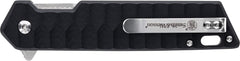 Reversible tip-up pocket clip and finger flipper for quick access