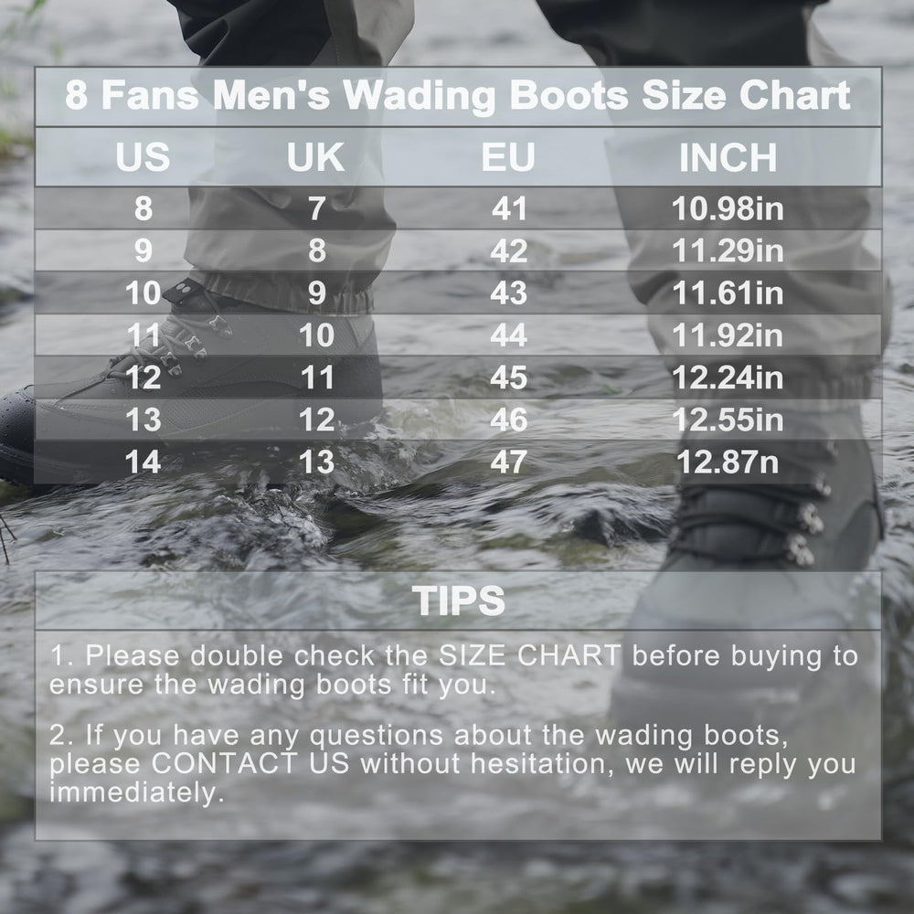 8 Fans wading boots pair well with fly-fishing waders for versatile outdoor use