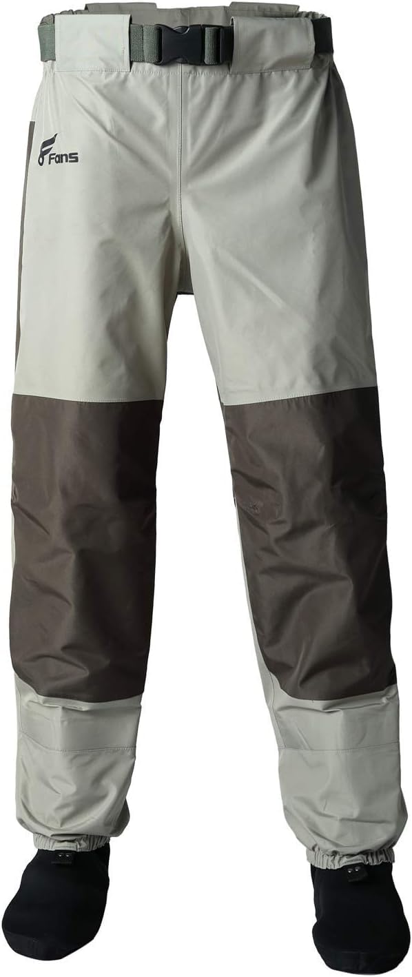 8 Fans waist waders stocking-foot demonstrate breathable 3-ply fabric for all-day fishing comfort