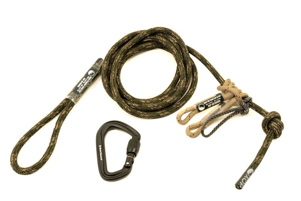 Includes 8mm Predator Rope, Black Diamond Carabiner, Schwabish Hitch and Tender