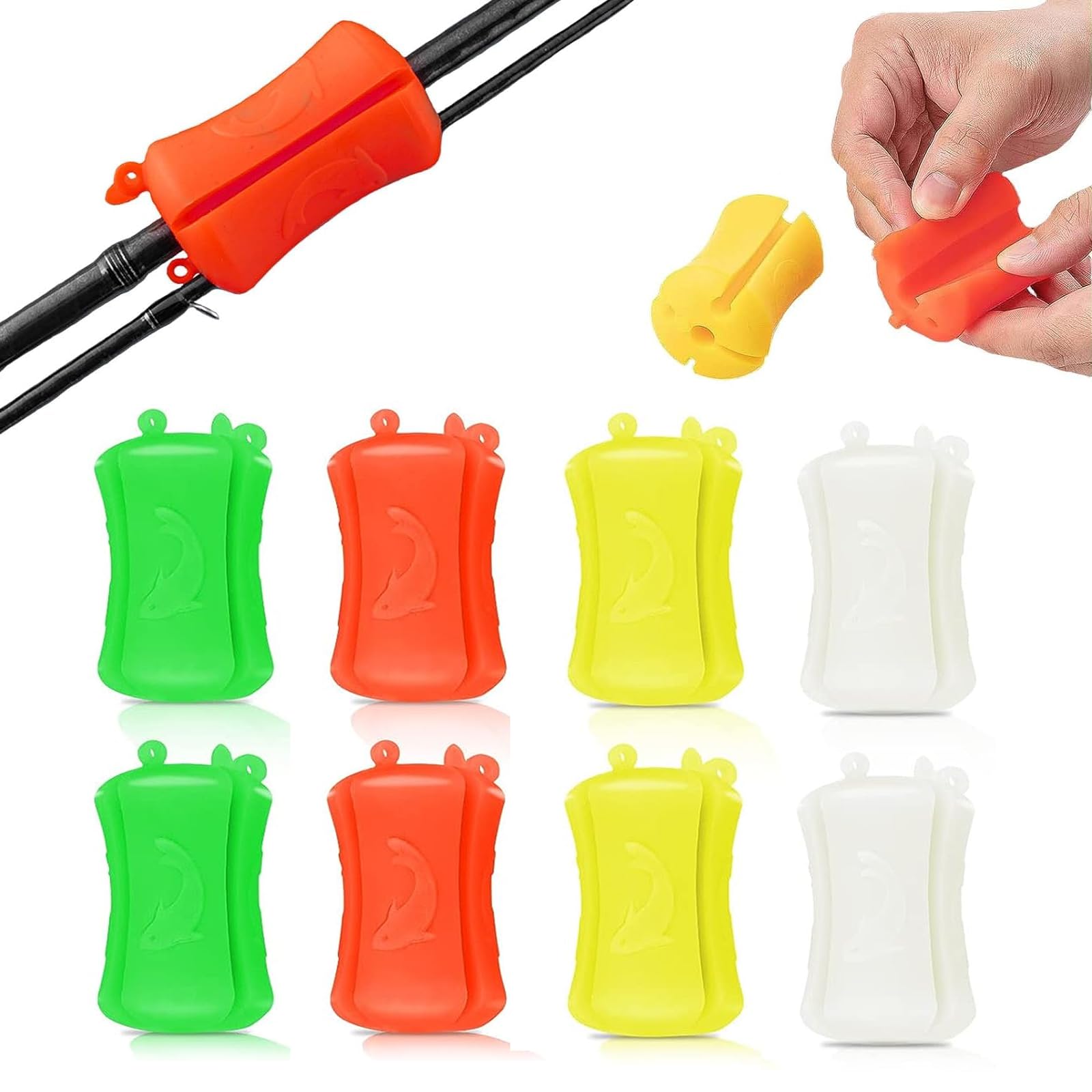 Packaging for 8PCS Portable Fishing Rod Fixed Ball kit