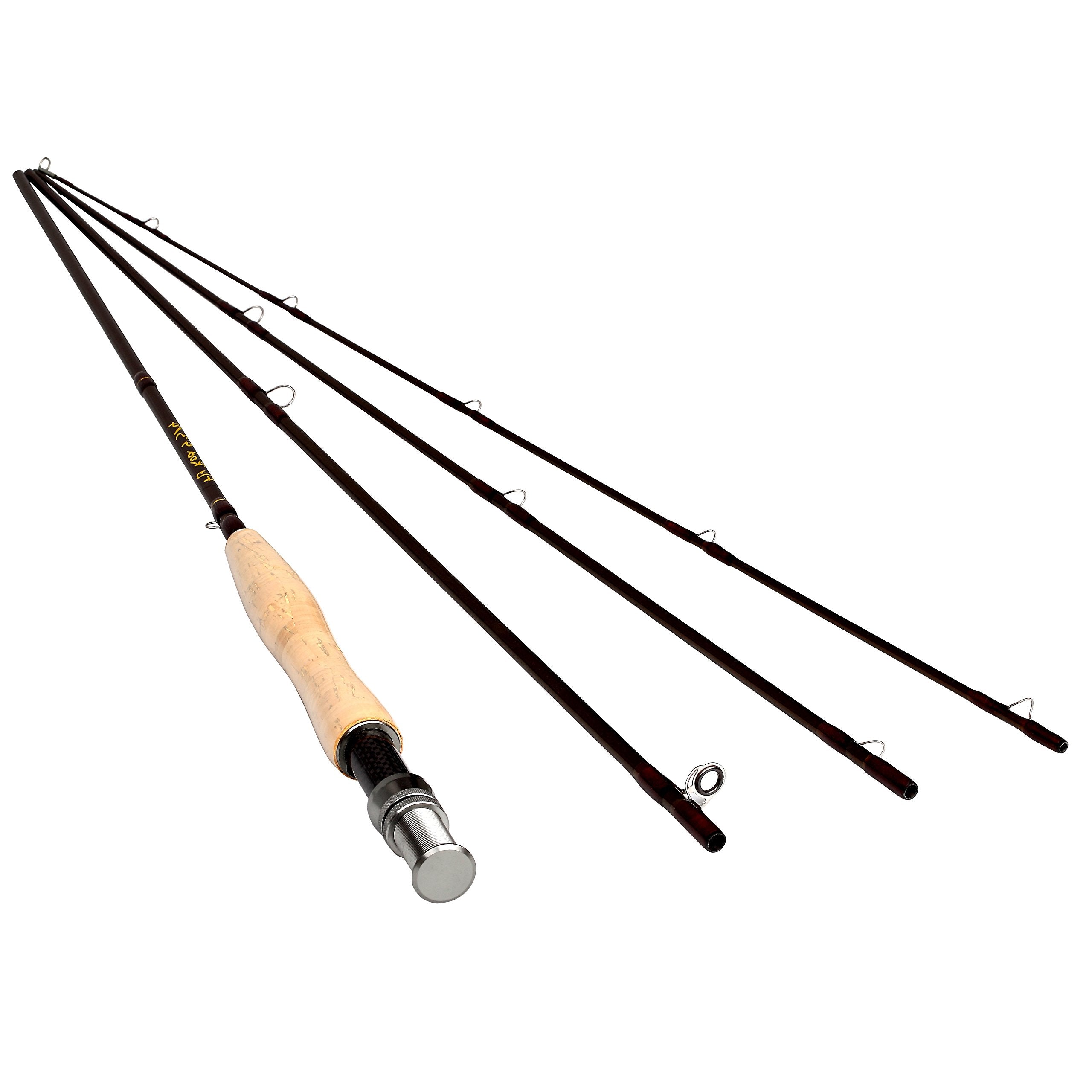 9ft 3-4wt graphite carbon fly rod front view