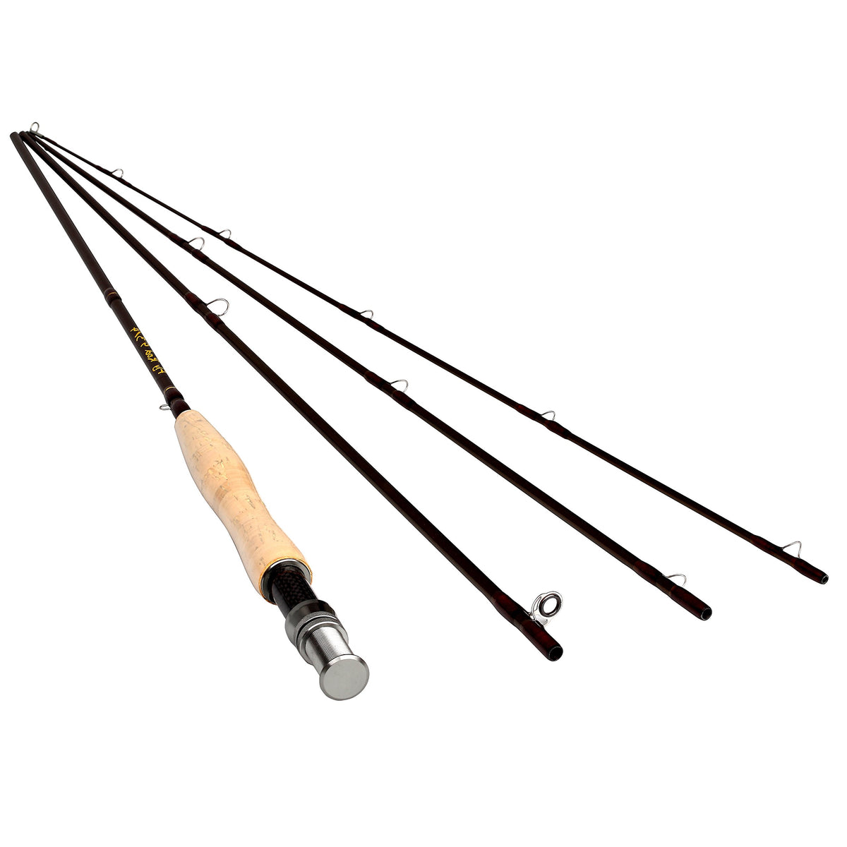 9ft 3-4wt graphite carbon fly rod front view