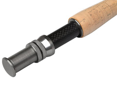9ft 5-6wt graphite carbon fly rod front view