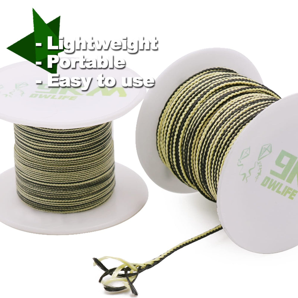 9KM DWLIFE Kevlar Cord compact spool highlights lightweight portability for backcountry trips