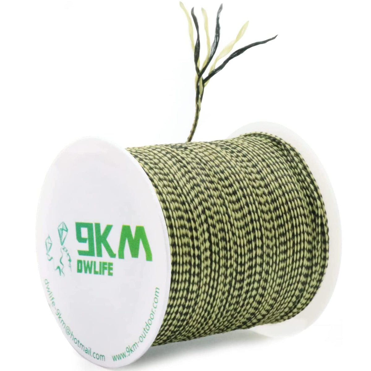 9KM DWLIFE Kevlar Cord closeup weave highlights durable, high-strength construction for outdoor tasks
