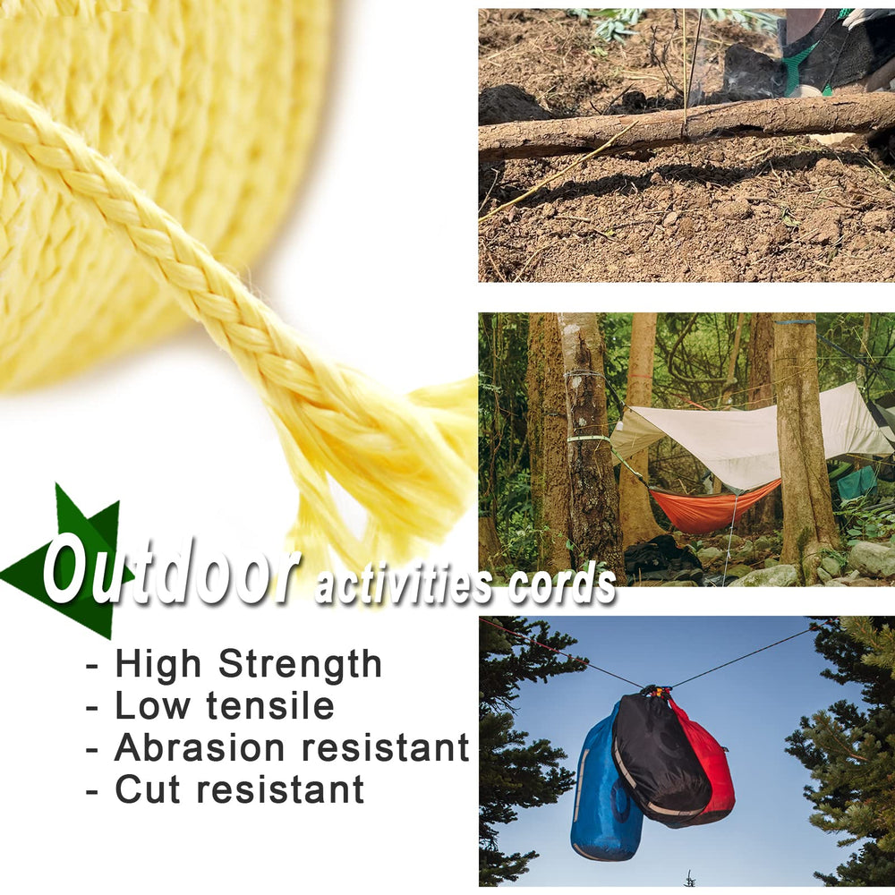 9KM DWLIFE Kevlar cord ridge line supporting hammocks and tarps