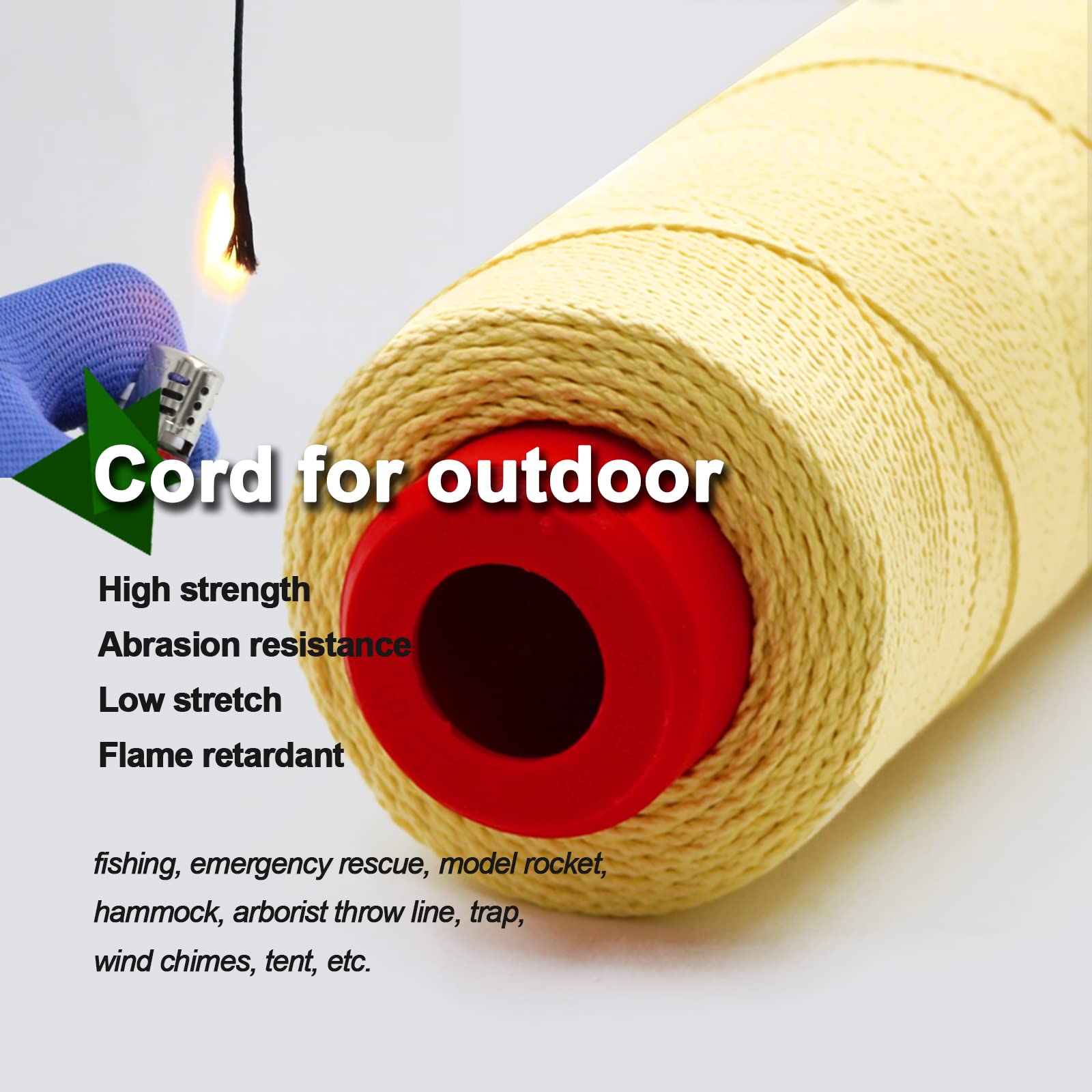 9KM DWLIFE Kevlar line – versatile survival cord for camping and hiking adventures