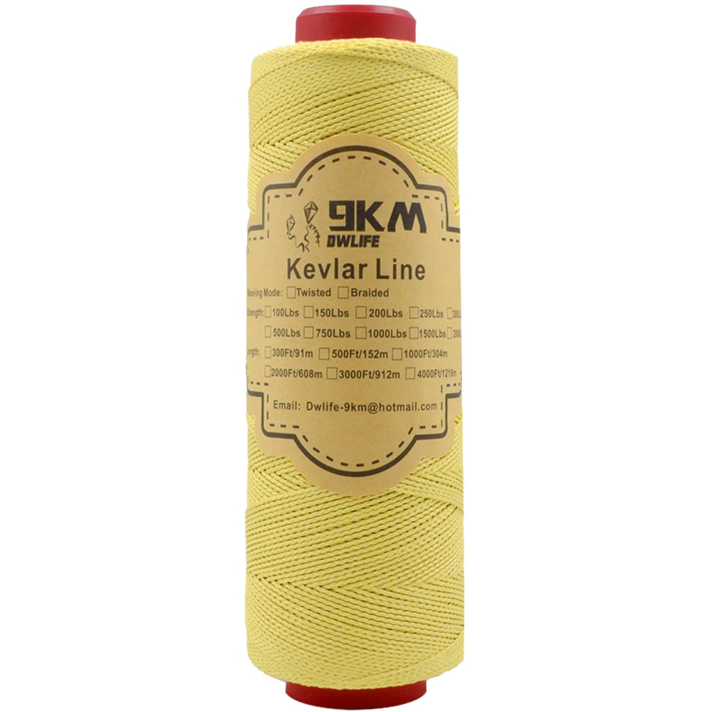 9KM DWLIFE Kevlar kite line – strong cord for reliable kite control in gusty wind