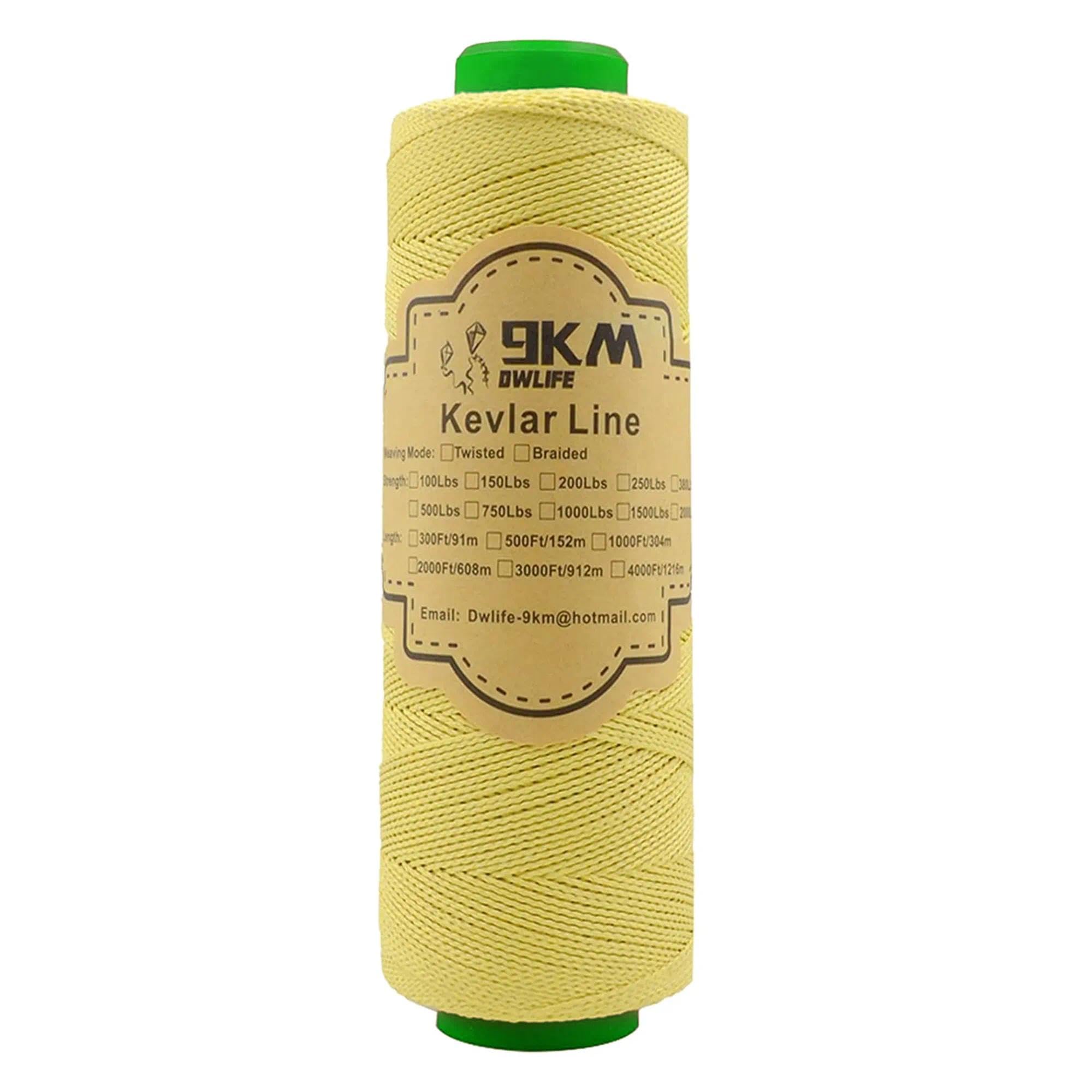 9KM DWLIFE Kevlar kite line – strong cord for reliable kite control in gusty wind