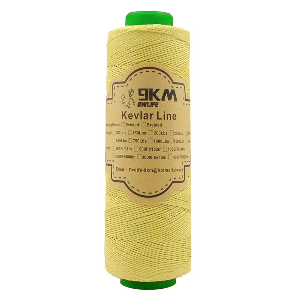 9KM DWLIFE Kevlar kite line – strong cord for reliable kite control in gusty wind