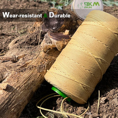 9KM DWLIFE Kevlar line low-stretch—quick response to movement for improved kite control.
