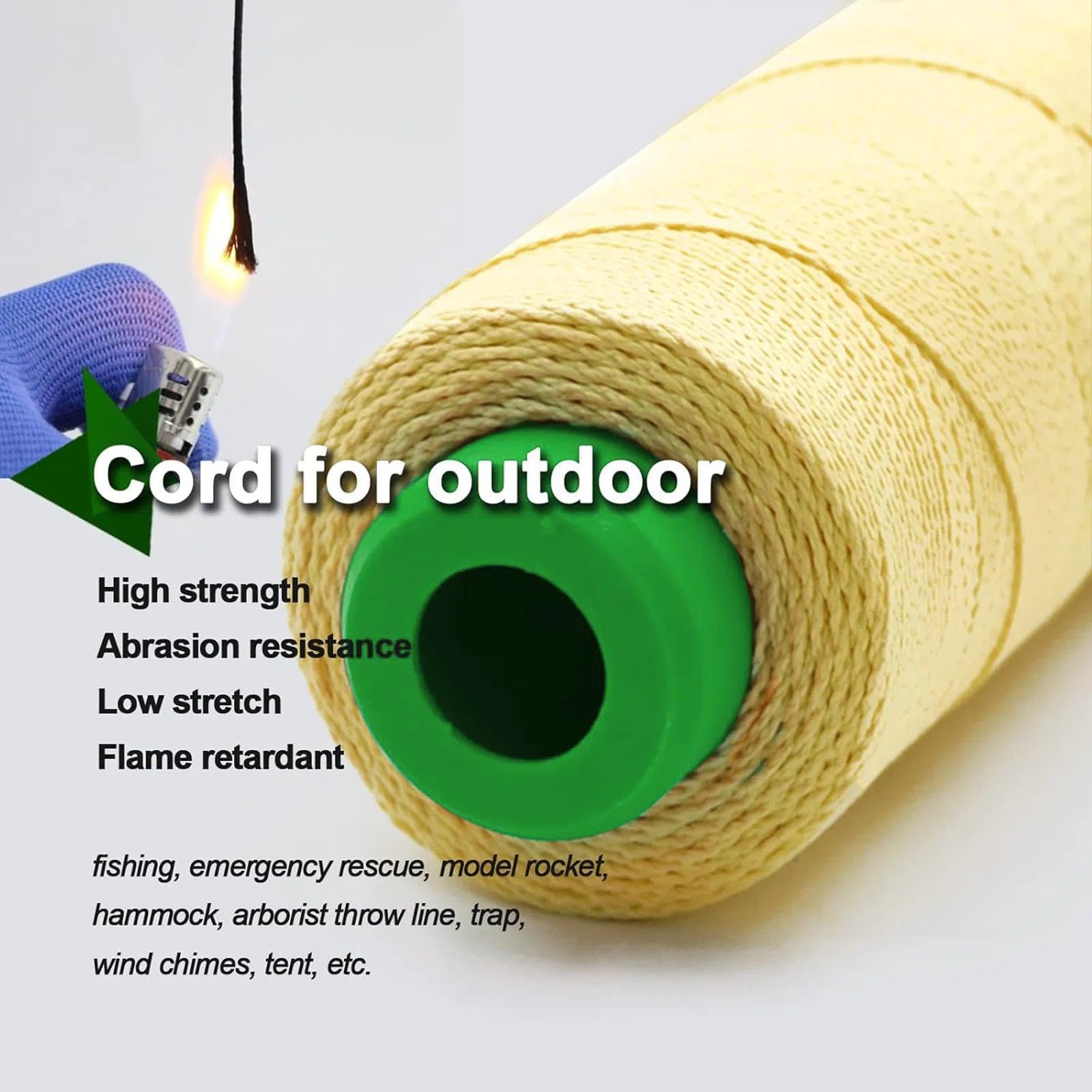 9KM DWLIFE Kevlar rope – ideal for outdoor tasks like fishing, camping, and emergency setups