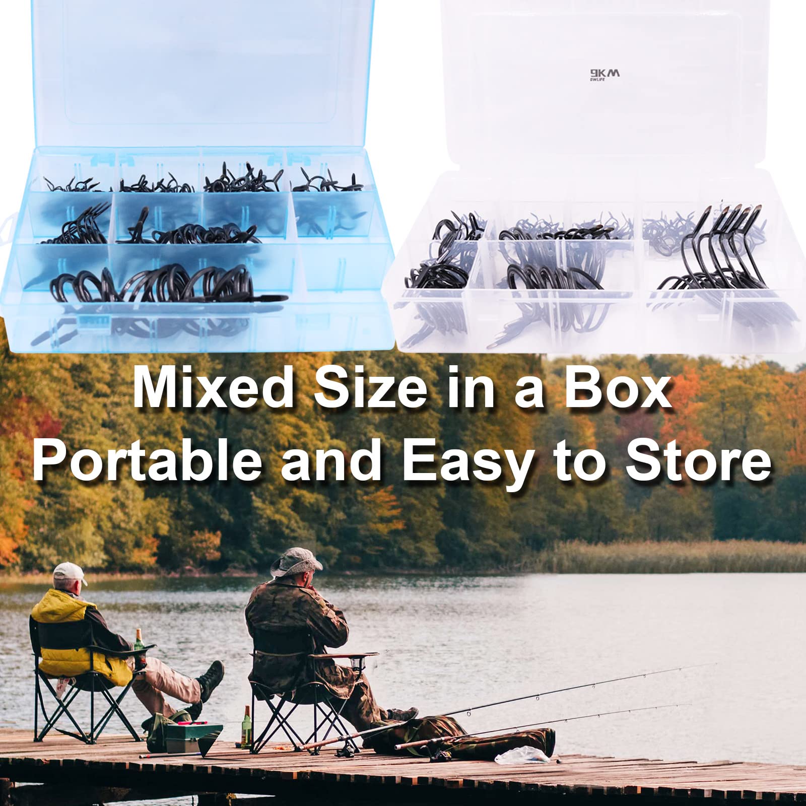 9KM DWLIFE multi-size rod guides displaying range for various rods.