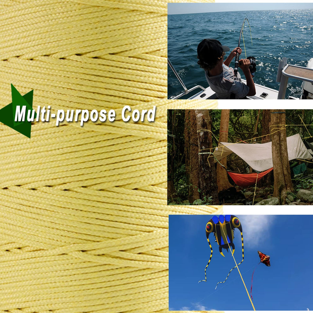9KM DWLIFE outdoor Kevlar rope—versatile cord for camping, hiking, and survival tasks.