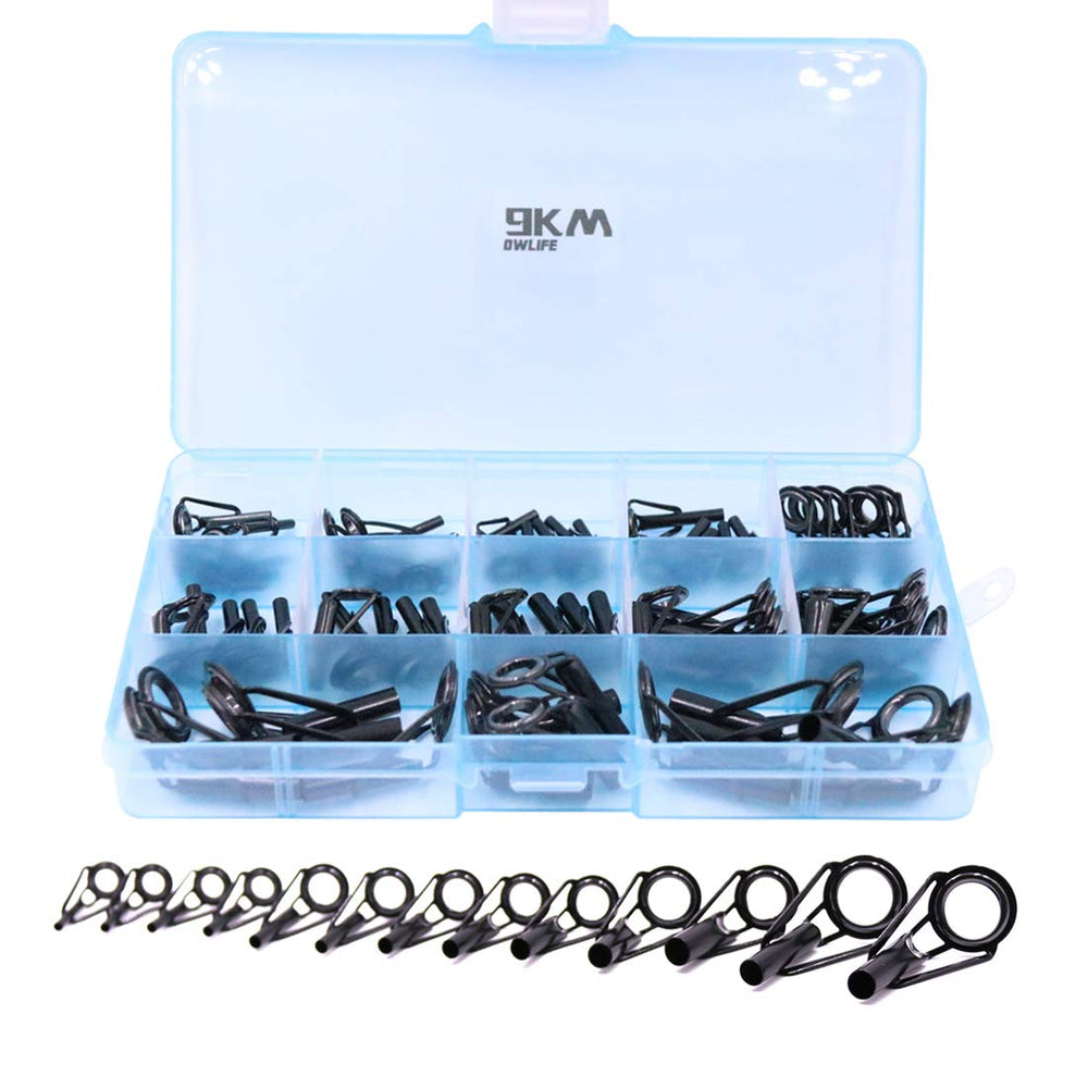 9KM DWLIFE tip repair kit ceramic ring close-up for reduced line abrasion and quick fixes