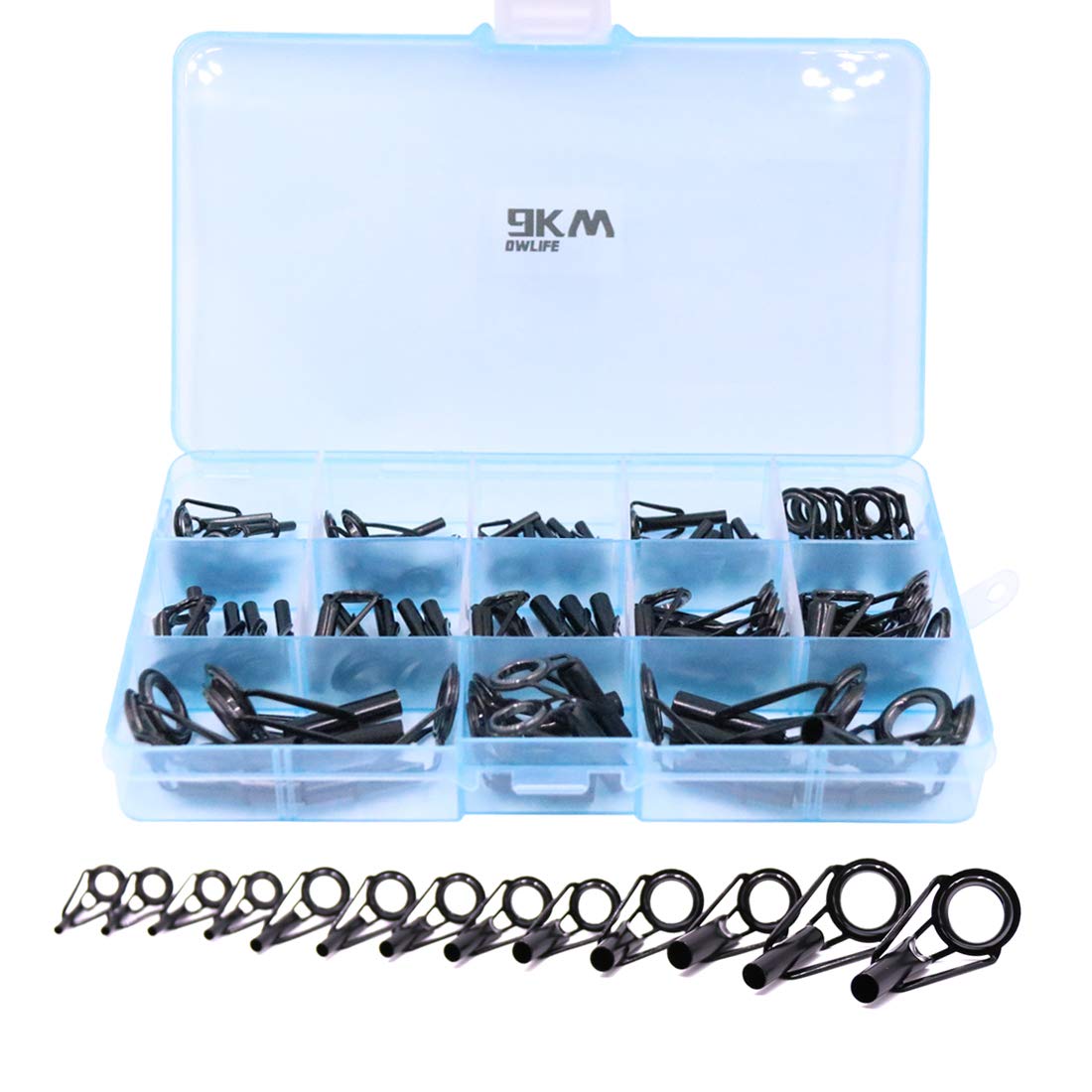 9KM DWLIFE tip repair kit ceramic ring close-up for reduced line abrasion and quick fixes