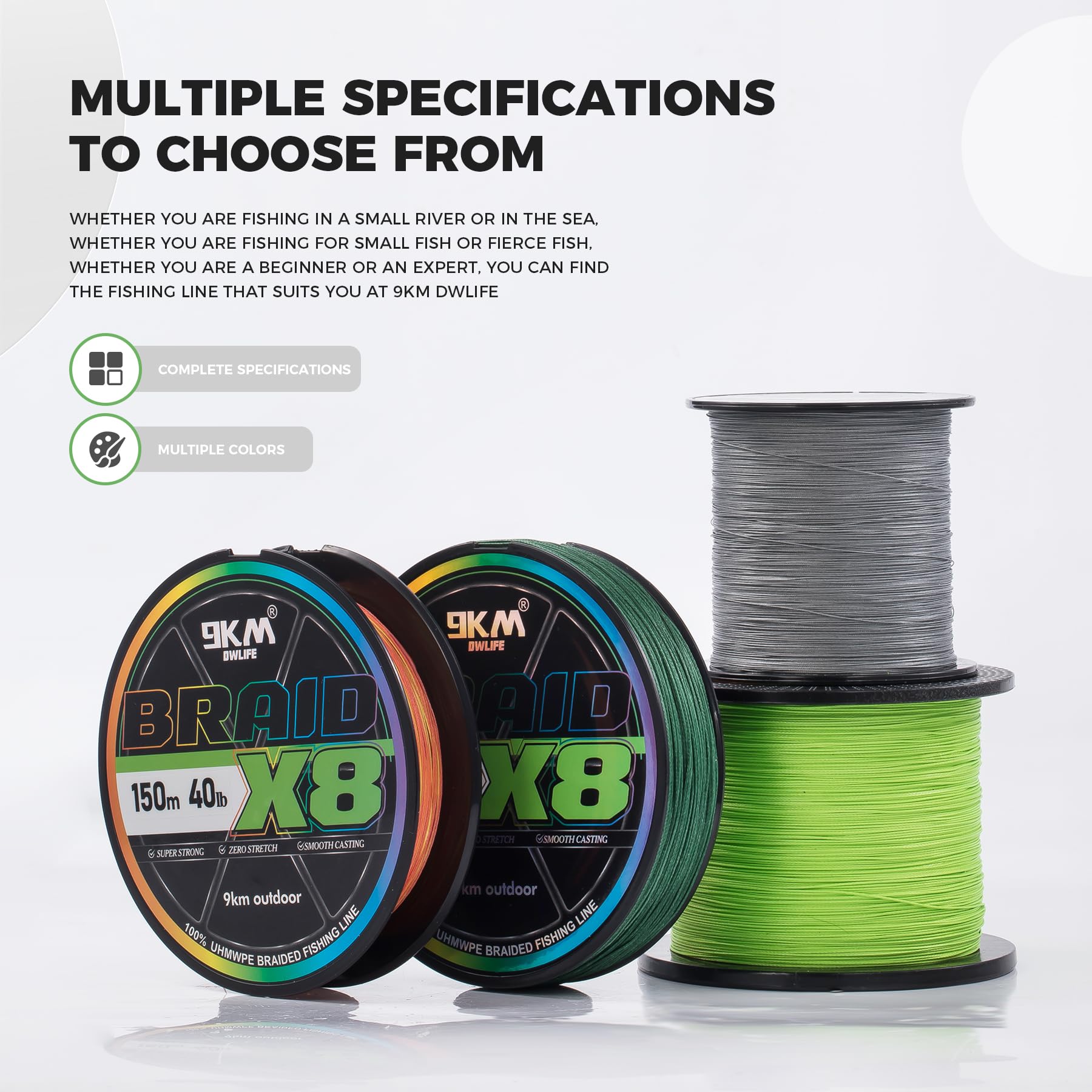 9KM DWLIFE tournament-ready line in action shows instant hooksets through zero stretch
