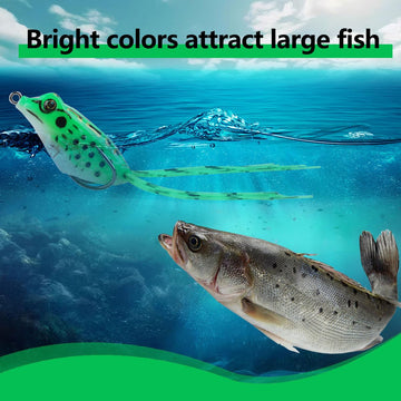 Weedless frog lures showing fishing-grade lead weight for buoyancy