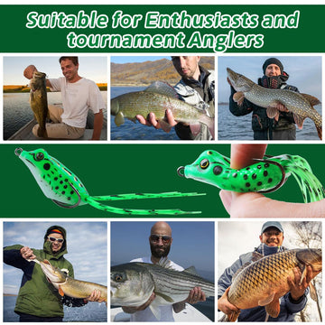 Six-lure set for freshwater and saltwater fishing