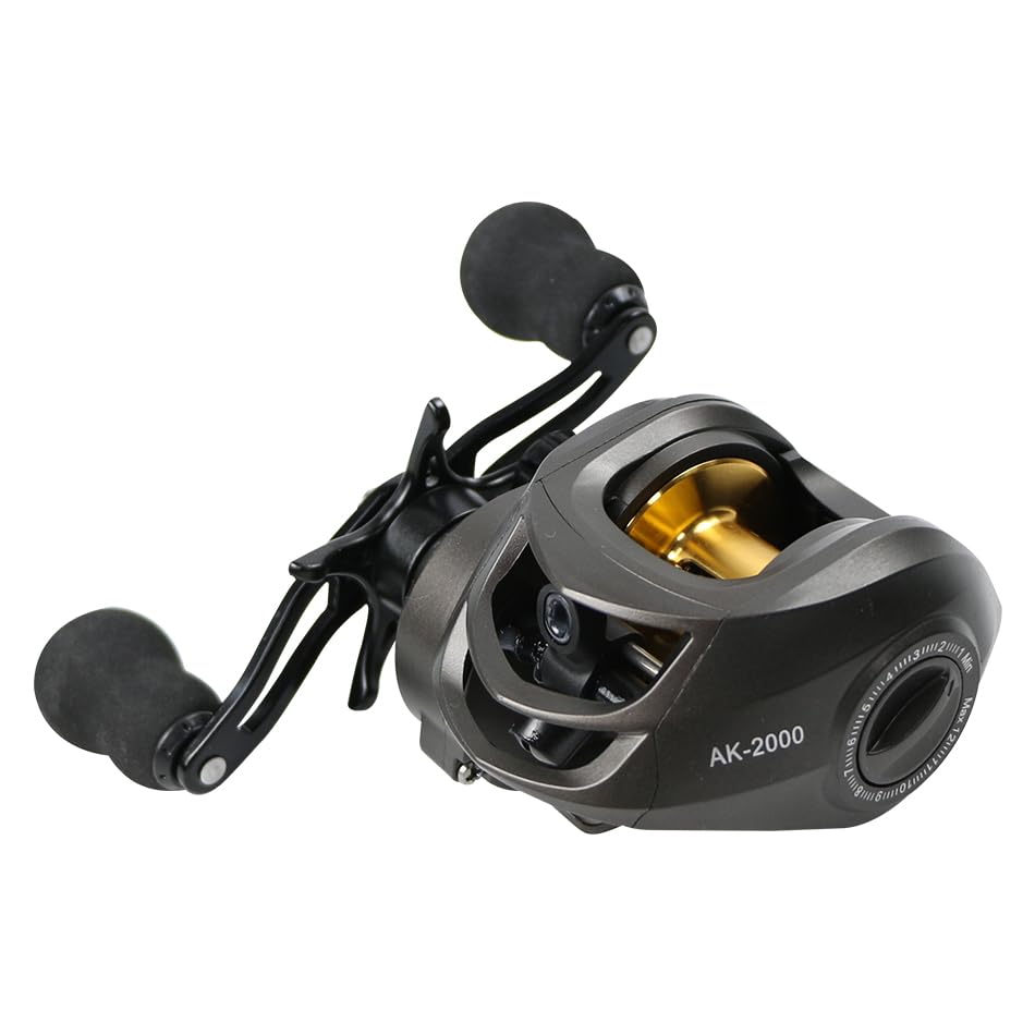 Sixth image: components and bearings of AK baitcasting reel