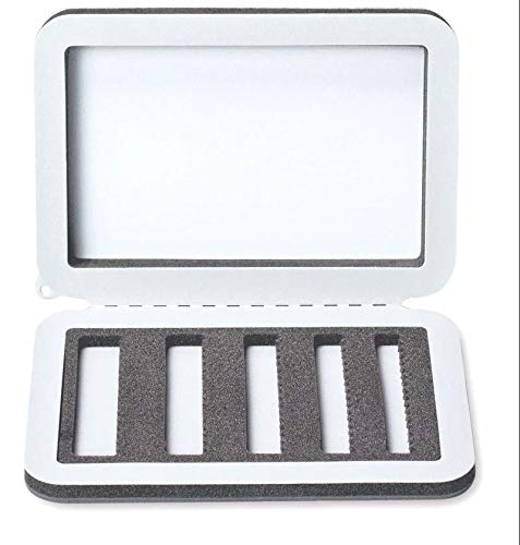 Front view of the CFA-55/CB Chest Fly Box attached to a vest