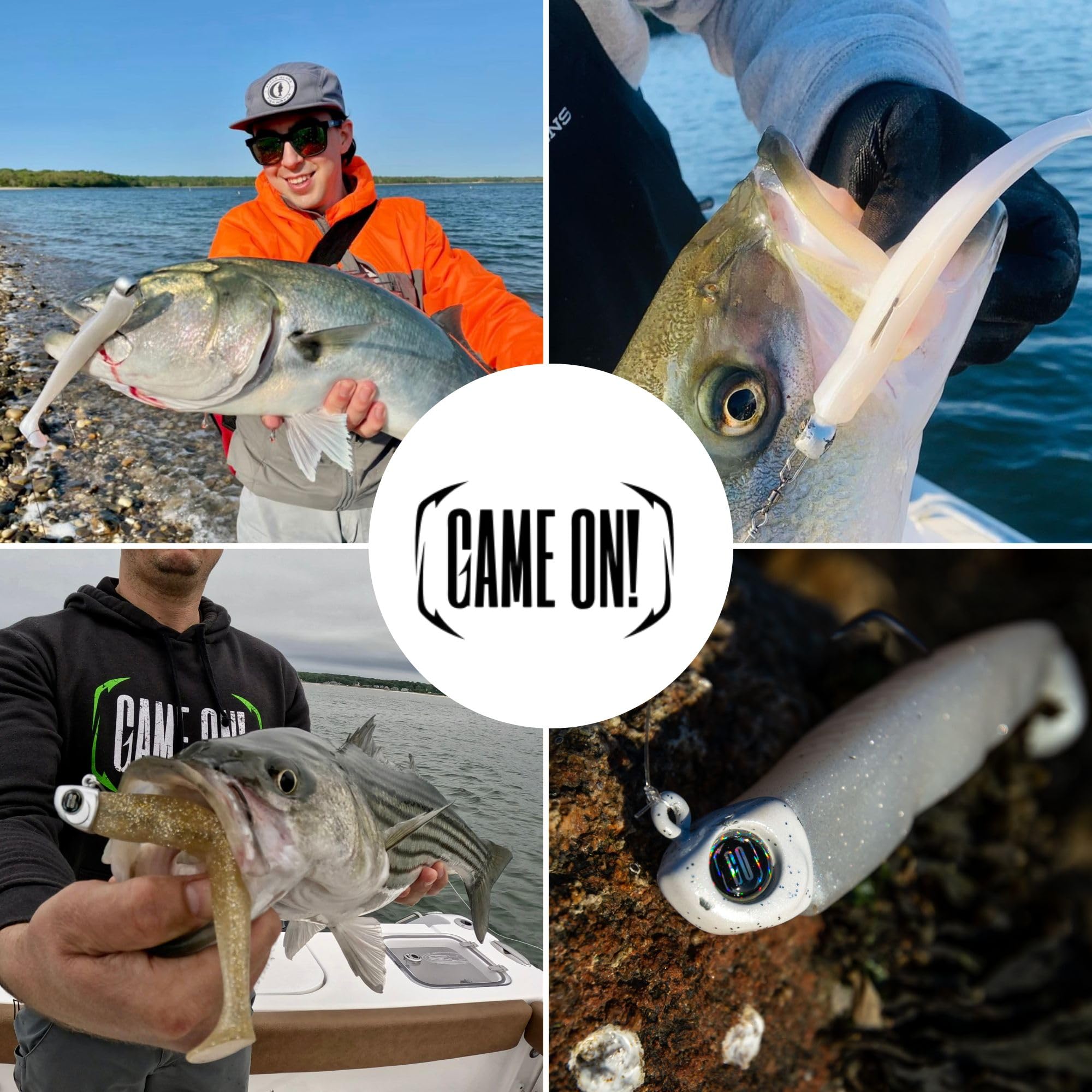 Saltwater fishing setup with DuraTech Paddle Tail lure in tackle box