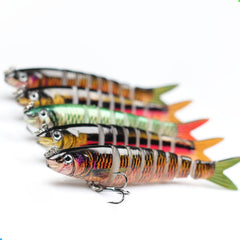 EXAURAFELIS 3.54-inch multi-jointed swimbait suitable for bass and trout
