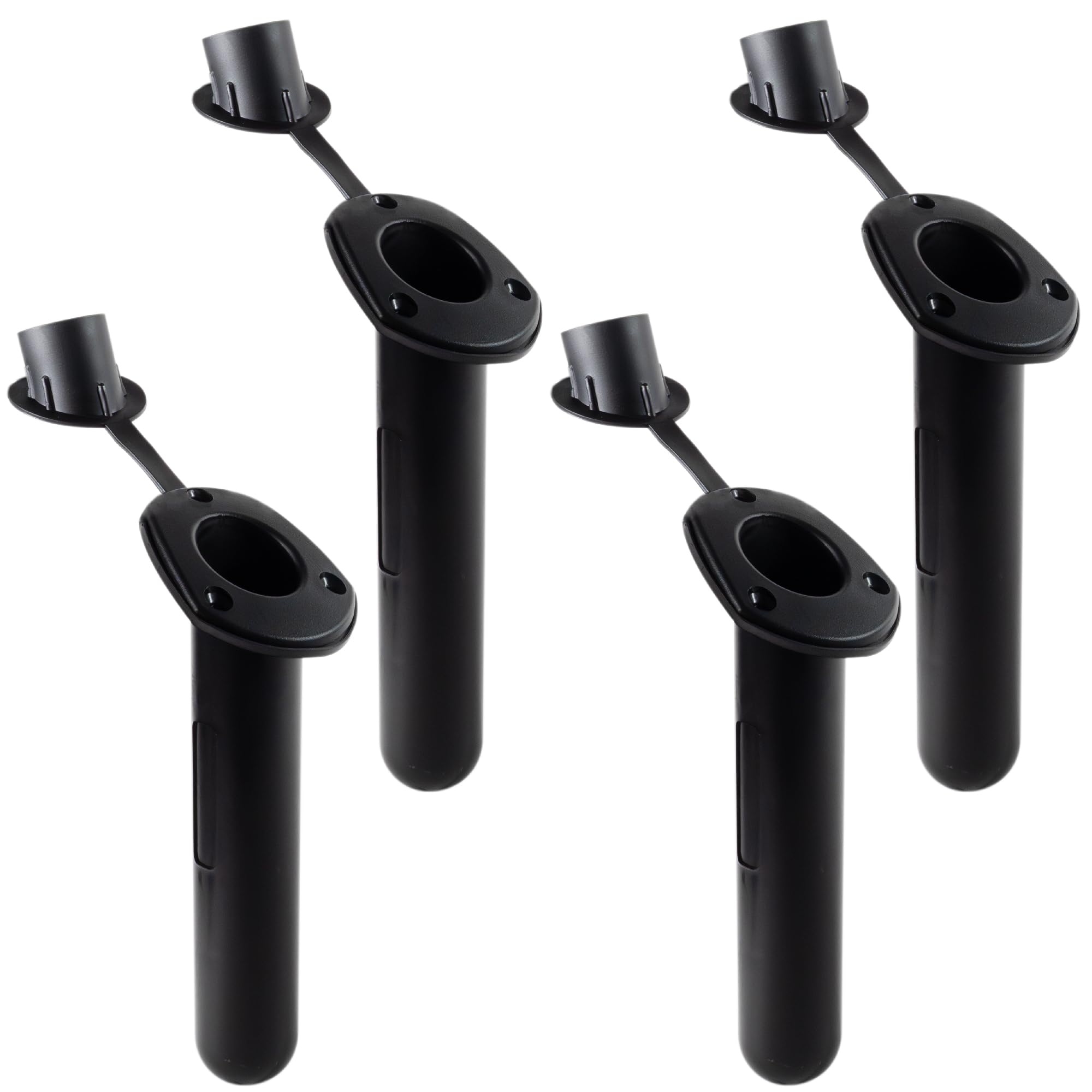 Five Oceans FO4782-M4 60-Degree Fishing Rod Holder in black (4-pack)