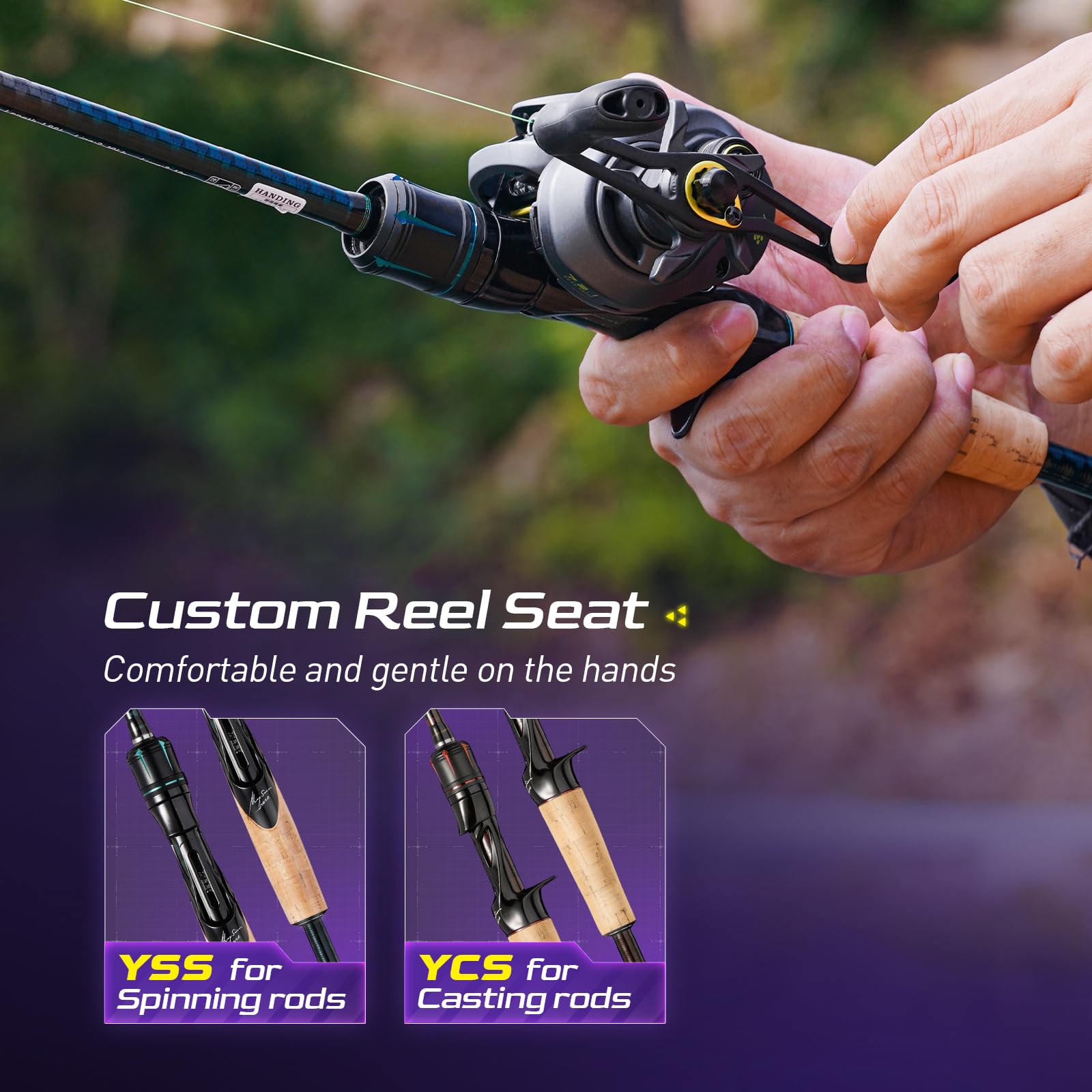 Durable fabric bag for HANDING Magic L two-piece rod