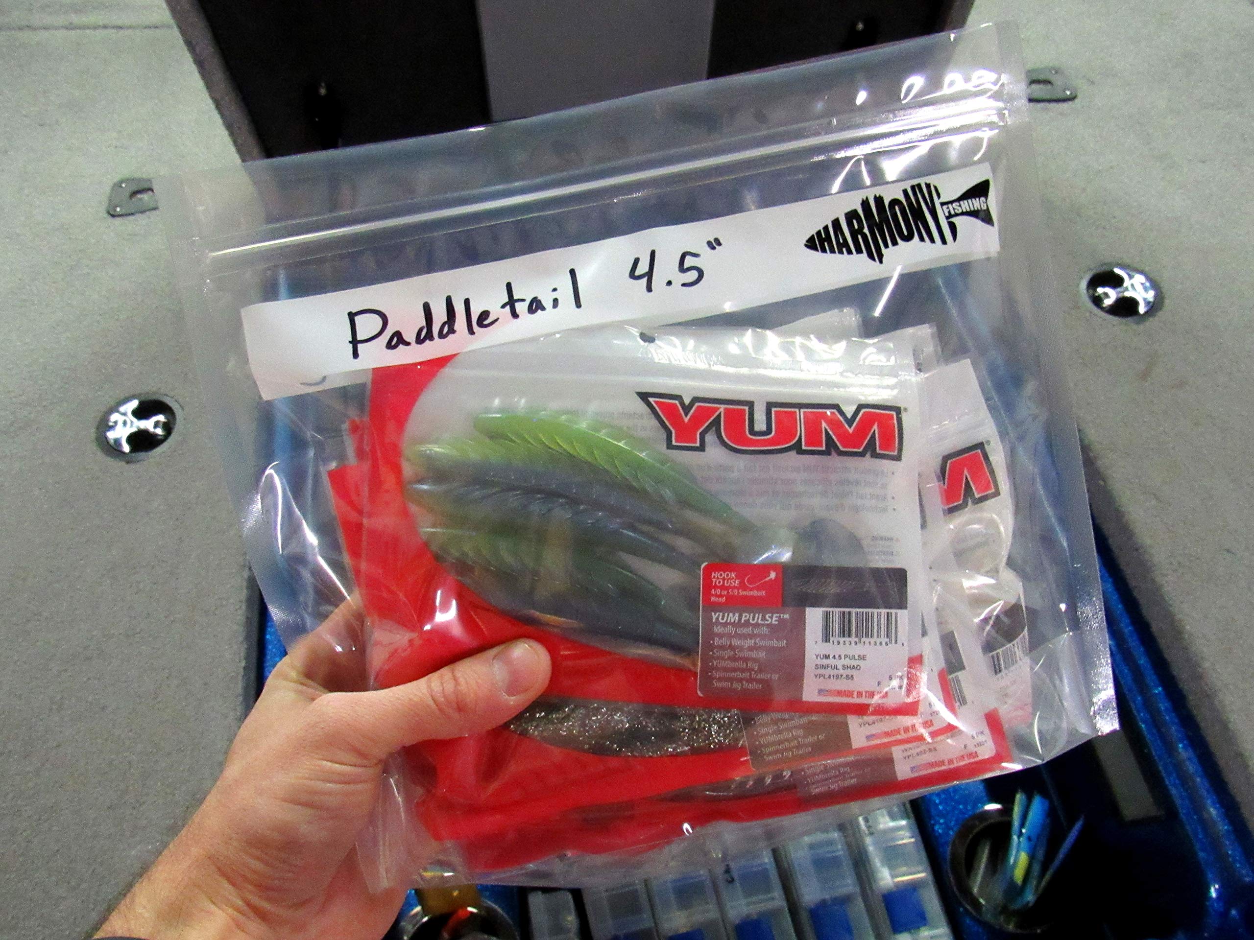 Clear Harmony Bait Bag showing blank label blocks