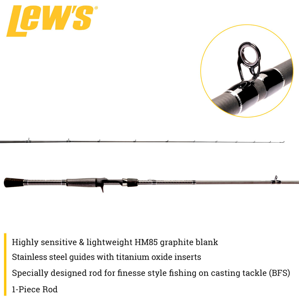 Lew's Full Contact reel seat secures the reel for balanced, steady casts.