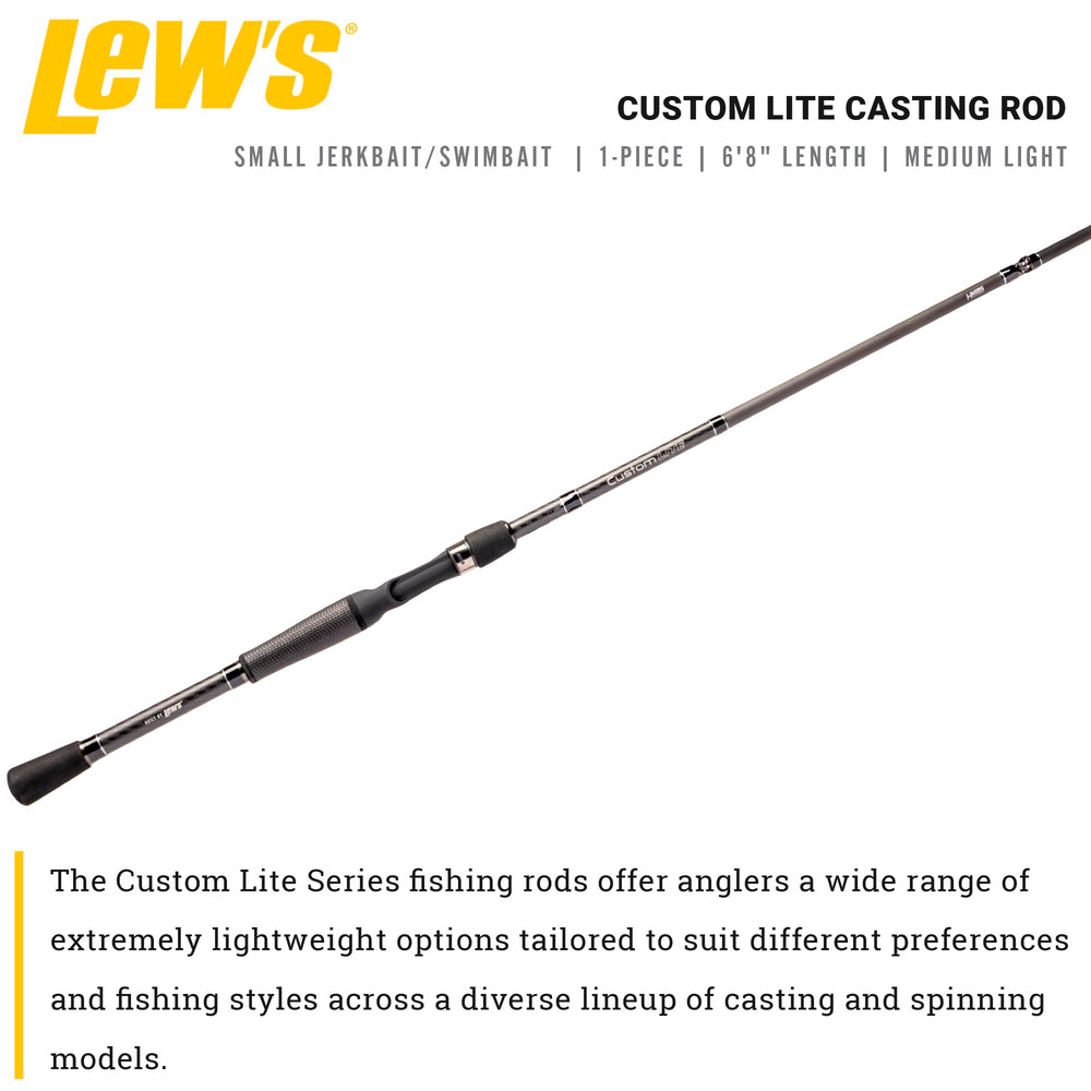 Lew's Lite split-grip ProWeave handle provides all-day comfort and precise control.