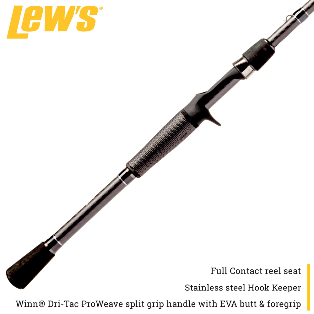 Lew's titanium oxide guides ensure smooth line flow for long, accurate casts.