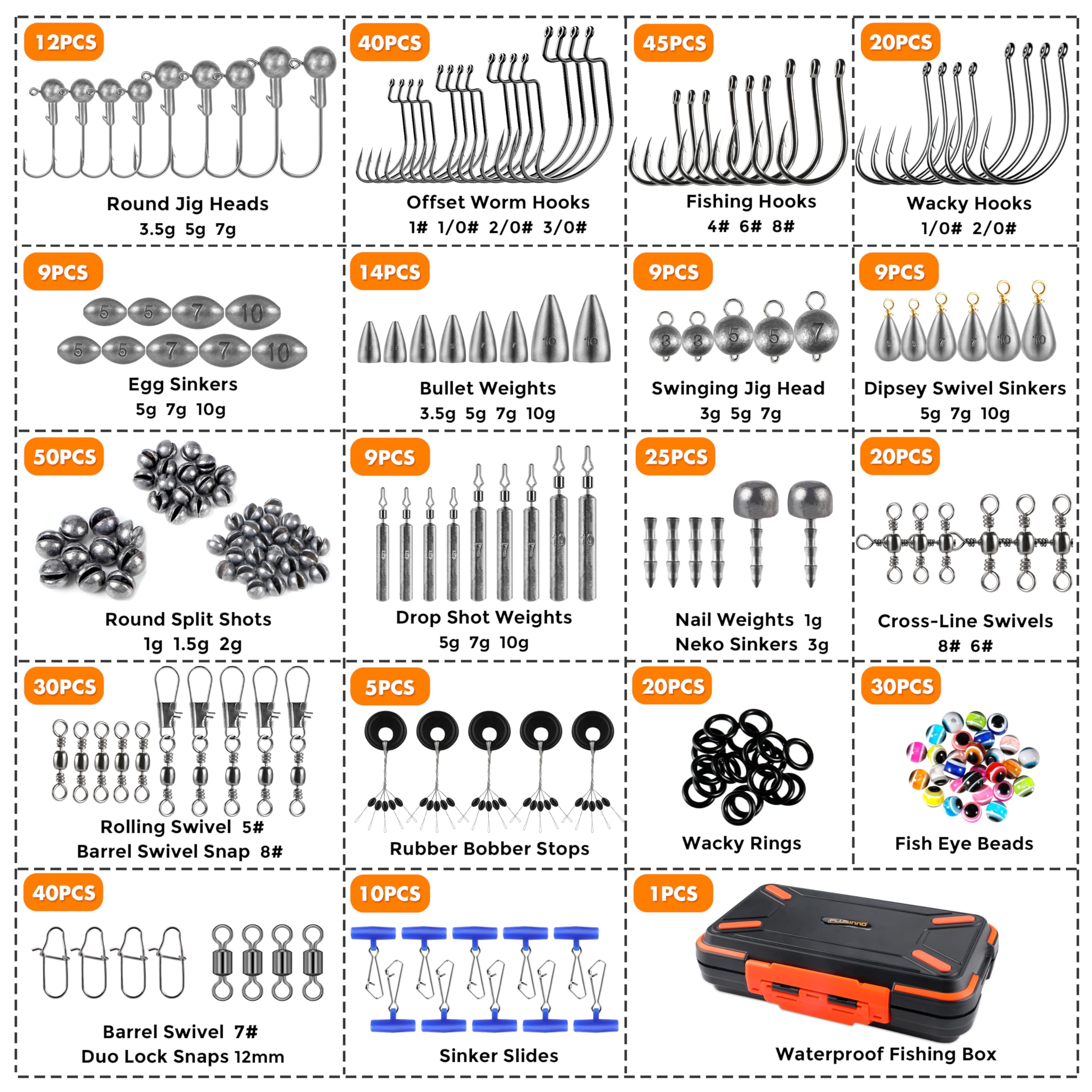 Fishing gear set suitable for bass and trout