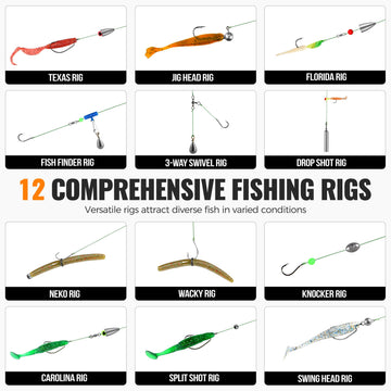 Premium stainless steel fishing components in the kit