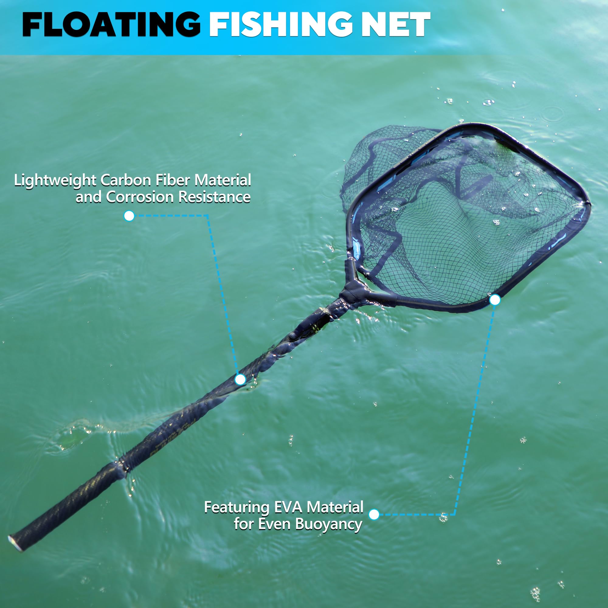 Foldable net head for compact storage