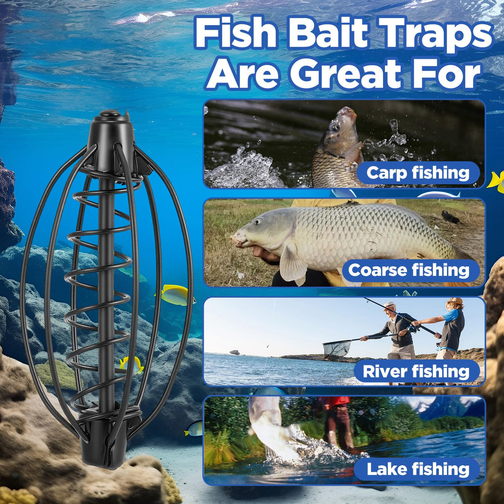 Durable high-carbon steel carp feeder suitable for river and saltwater