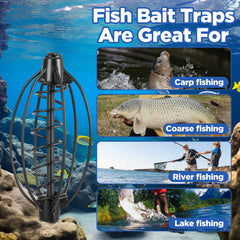 Durable high-carbon steel carp feeder suitable for river and saltwater