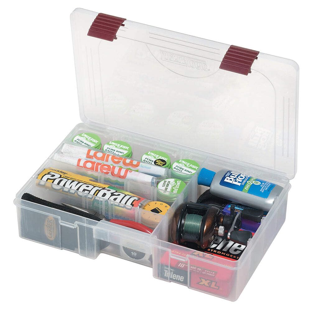Plano ProLatch StowAway 6-21 Adjustable Compartment Box - Clear (Lot of 2)