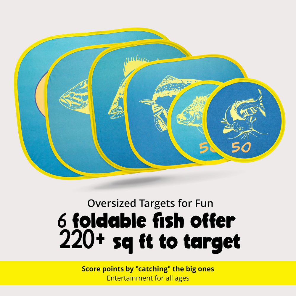 Six foldable fish and game components
