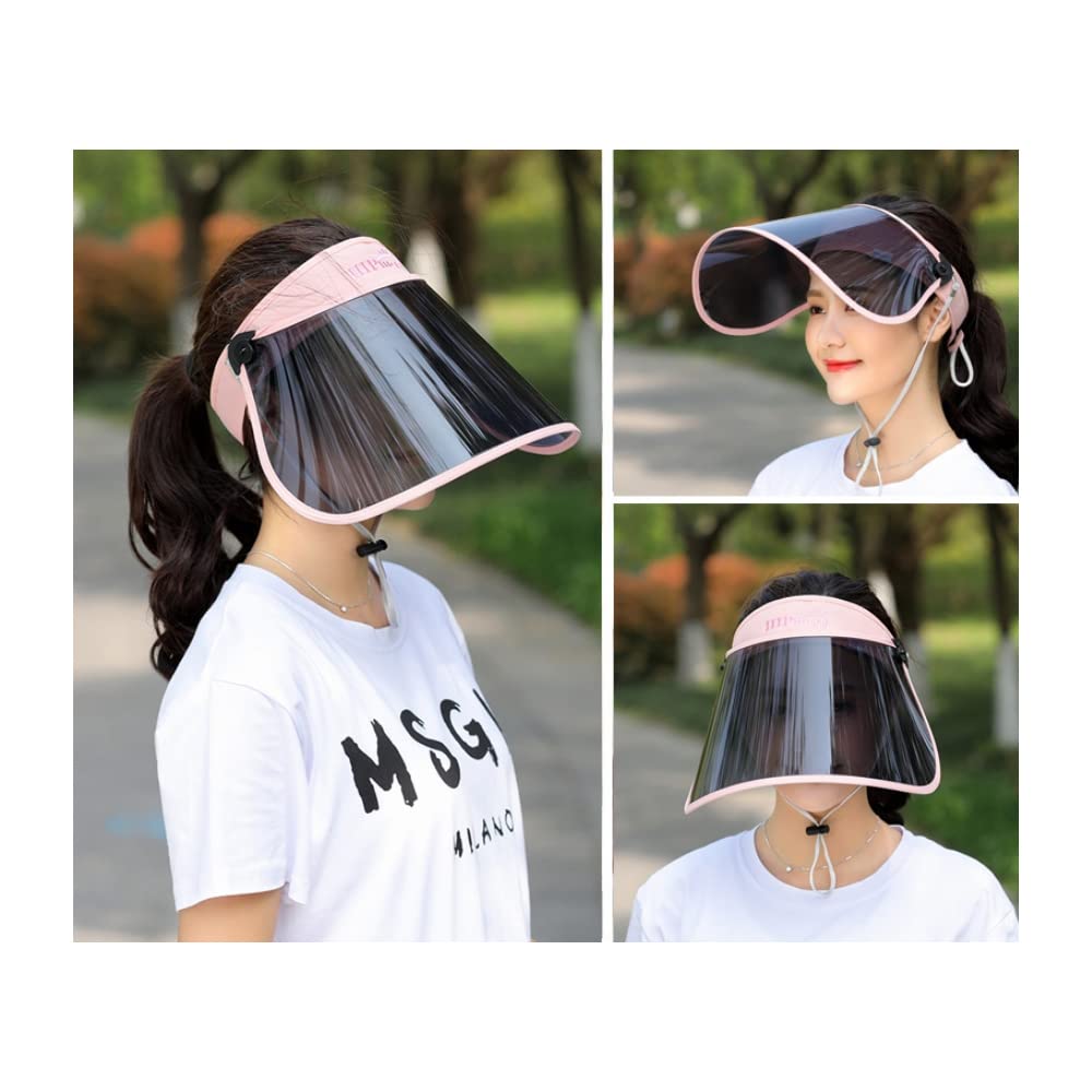 Rear view highlighting full-face shield design