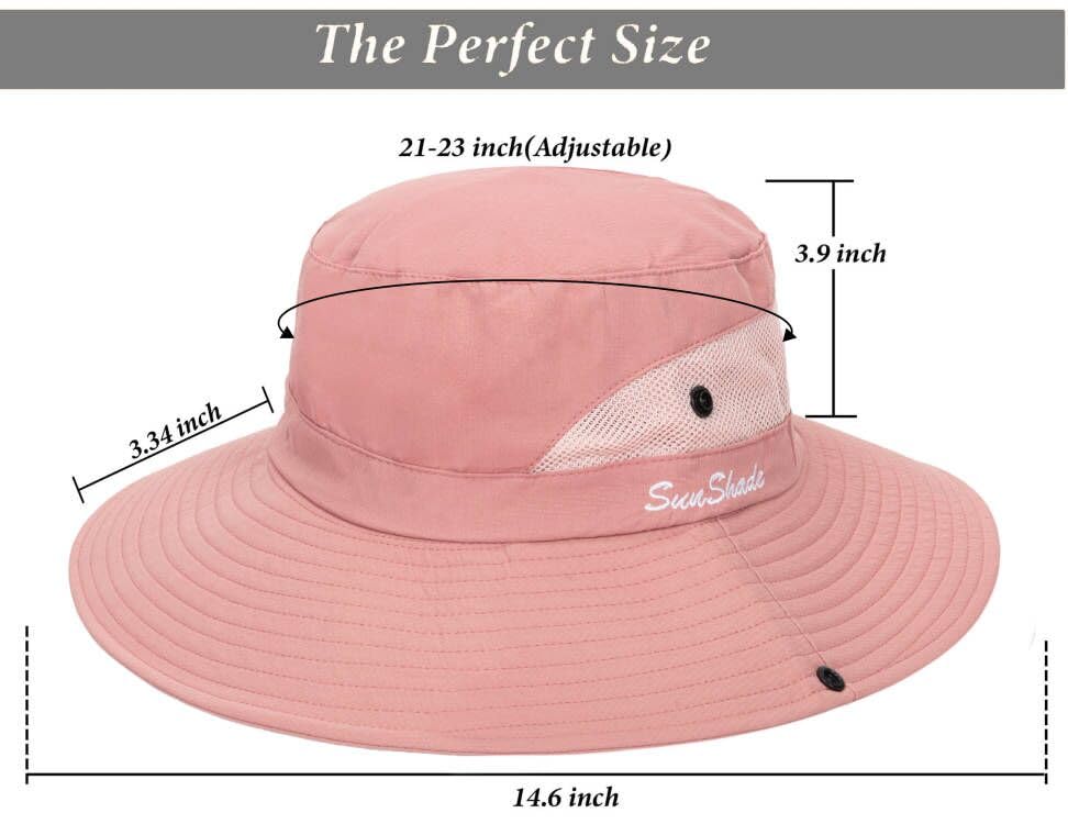Ponytail hole design with internal sweatband