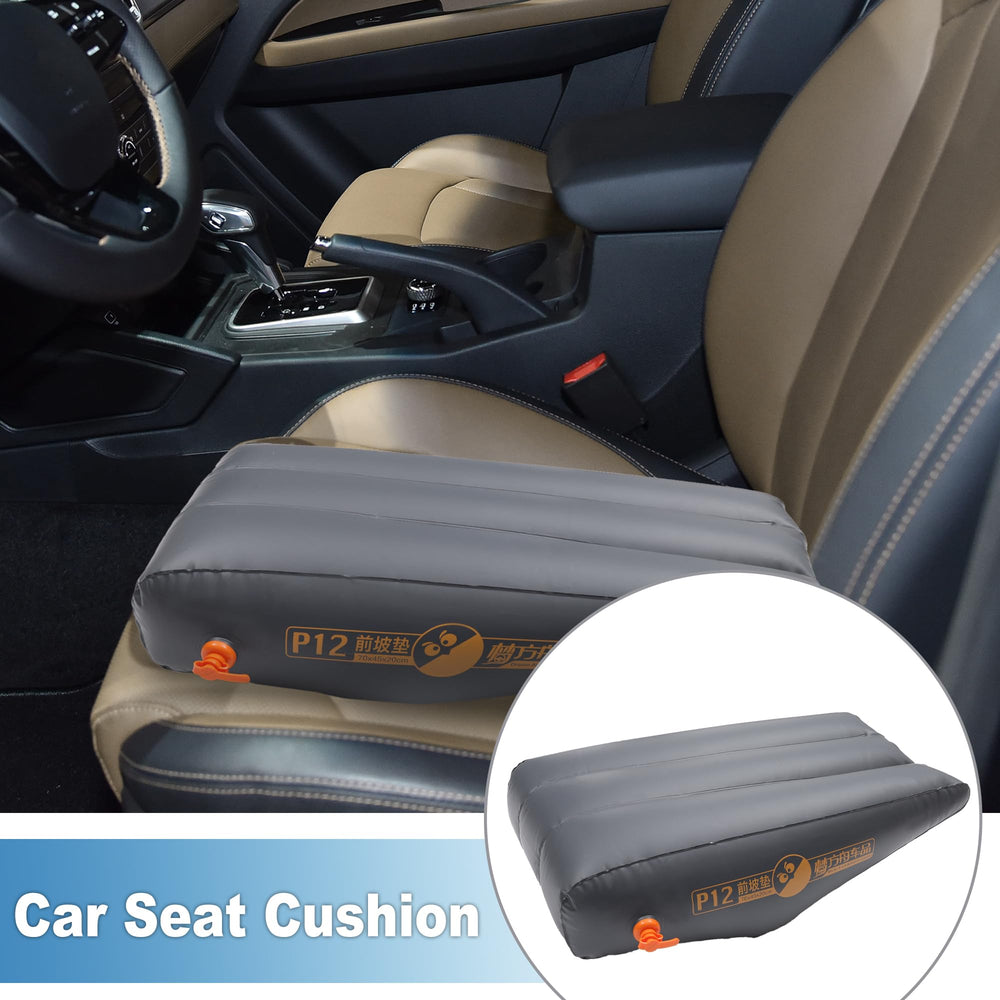 A ABSOPRO inflatable car sleeping mat installed on the front seat for rest