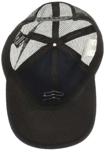A. Kurtz Charlie Trucker hat closure detail showing adjustable comfort
