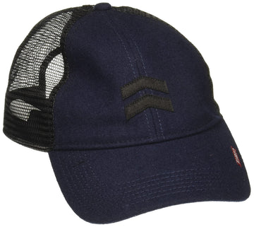 A. Kurtz Charlie Trucker hat front view with contrast logo and bold styling