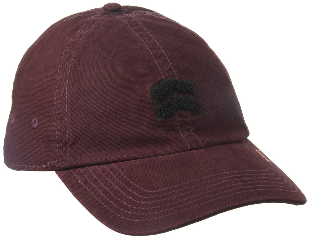 A. Kurtz chevron baseball cap with chenille logo centered for everyday style.