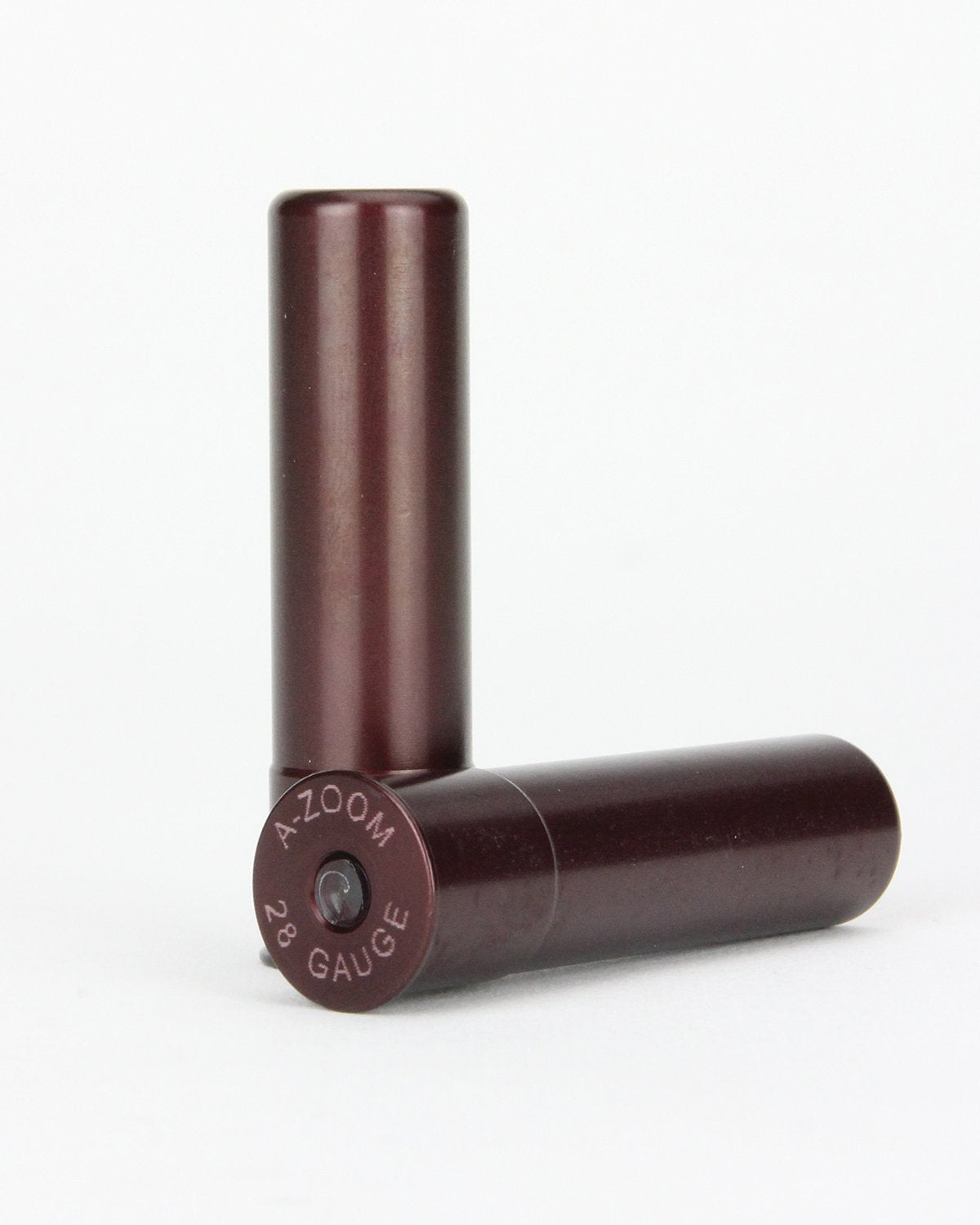 Close-up of A-Zoom Precision Snap Caps 28 Gauge showing hard anodized aluminum