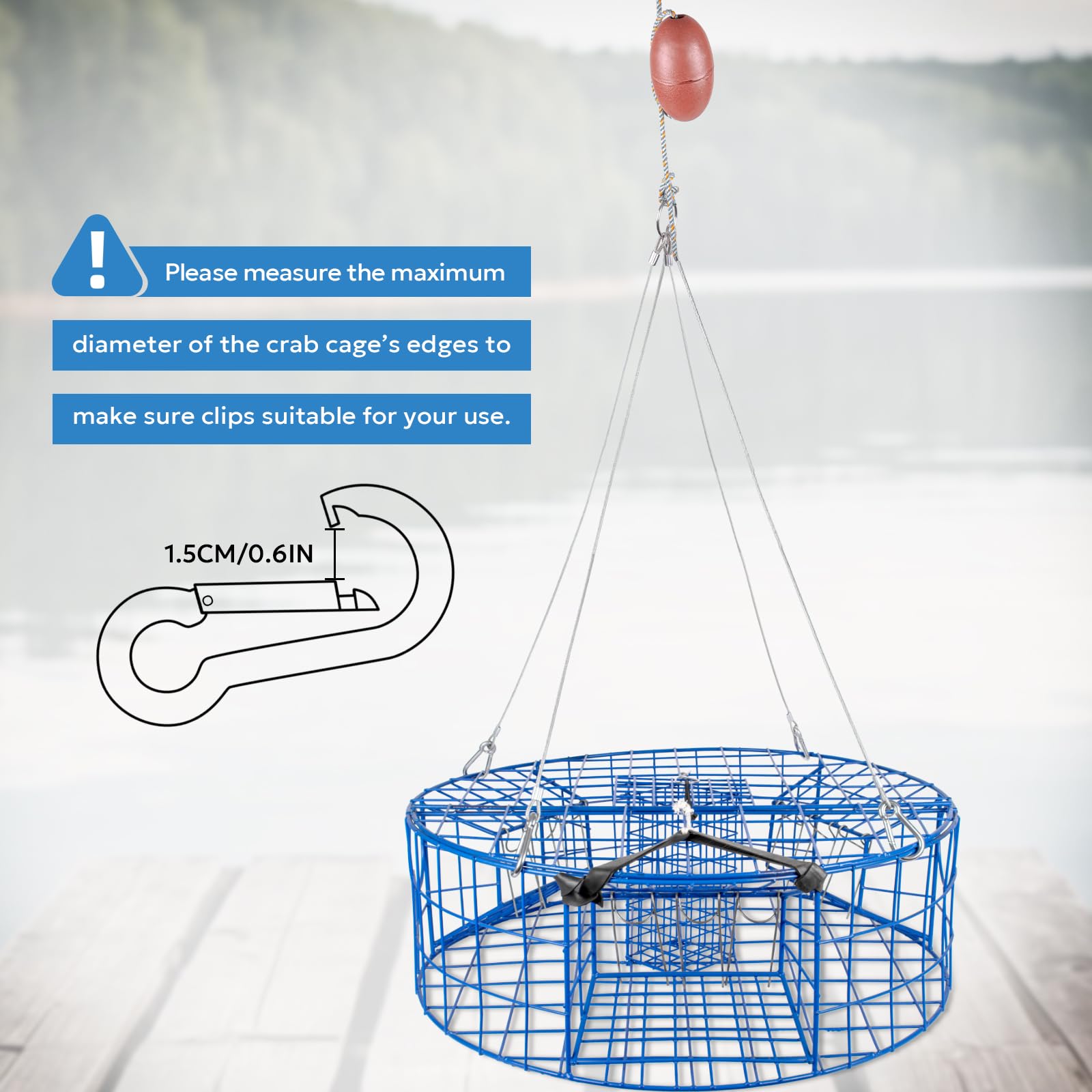 A1FISHER 2-pack crab pot harness set ready for various crabbing scenarios.