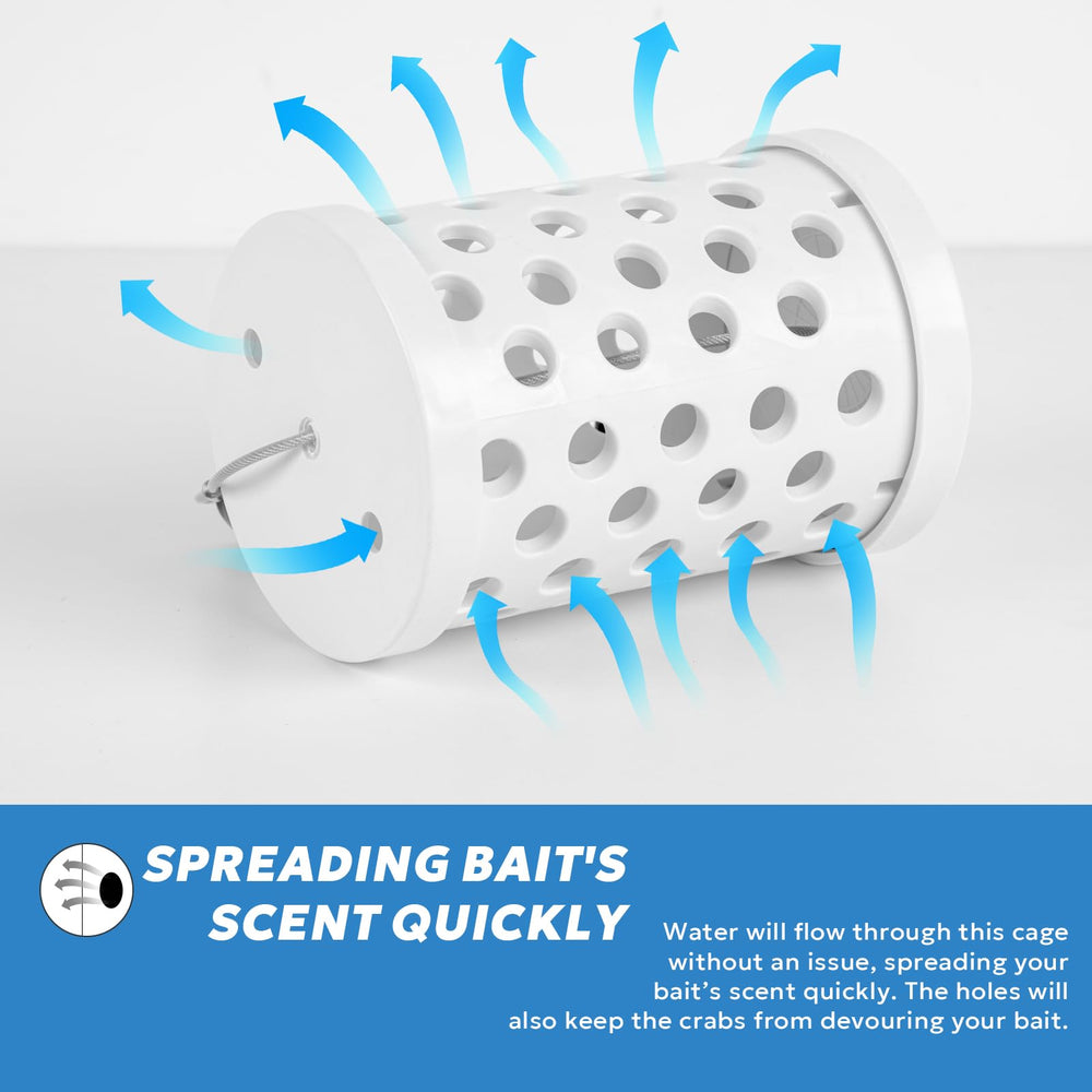 A1FISHER bait cage attached to loop net ring